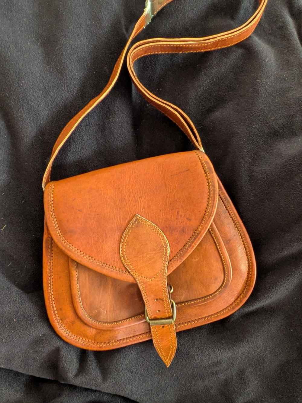 Classic Genuine Leather Crossbody Bag